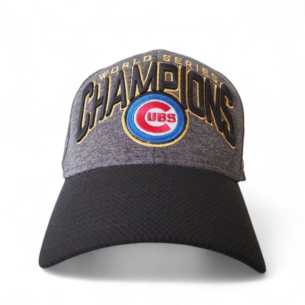 New Era 39Thirty Chicago Cubs 2016 World Series Champions Fitted Hat OS